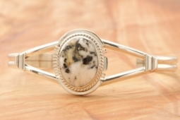 Native American Jewelry White Buffalo Turquoise Bracelet